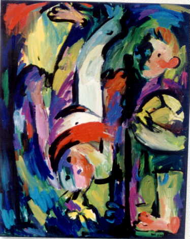 Öl auf Leinwand, Format 100*80, 1996, Euro 3.200,-