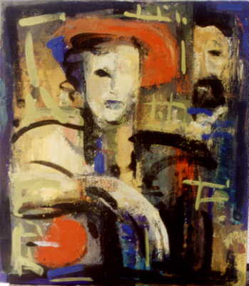 Öl auf Leinwand,  80x70, 1997.