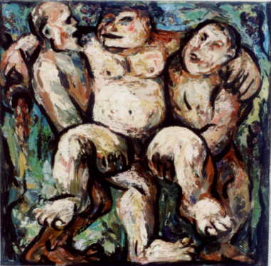 Öl auf Leinwand, 80x80 1997.