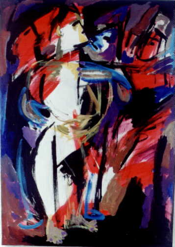 Öl auf Leinwand, Format 100x70, 1996.