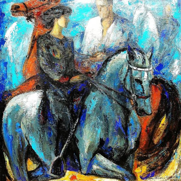 Öl auf Leinwand,75x75,2000,Euro 5.000