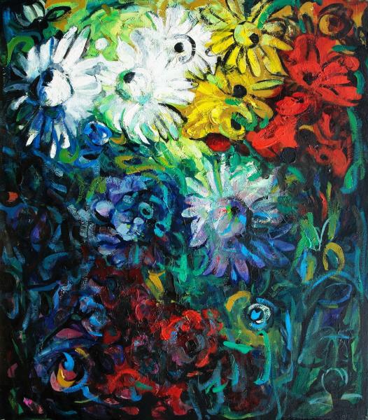 Öl auf Leinwand, 80x70, 1998. Euro 3.000