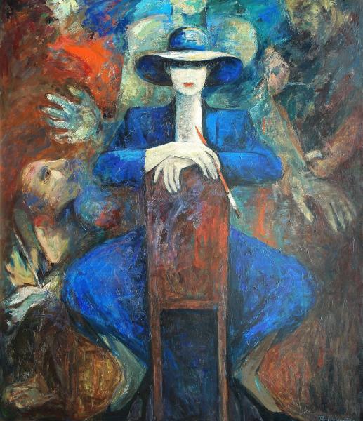 Öl auf Leinwand, 140x120,1999. Euro 10.000,--