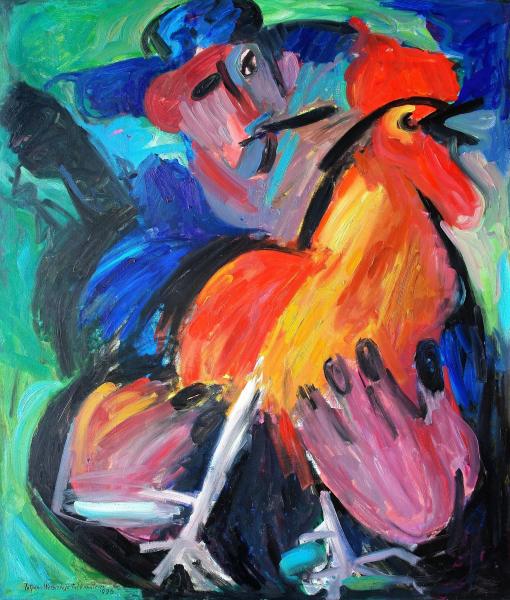 Öl auf Leinwand, 140x120, 1996, Euro 6.0000,-