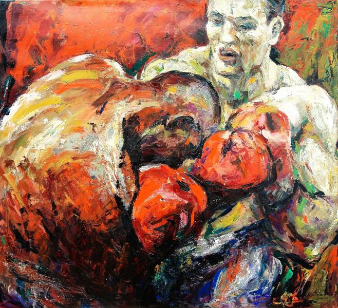 Öl auf Leinwand, 90 x 100, Euro 4.500.-